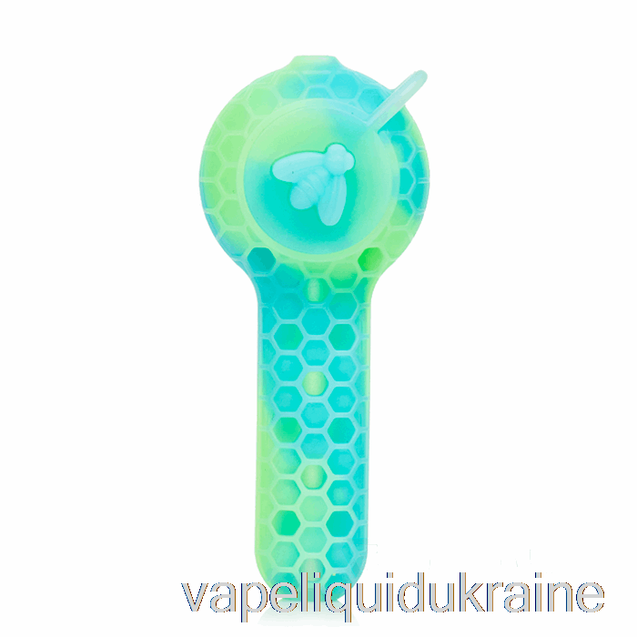 Vape Liquid Ukraine Stratus 2-in-1 Silicone Spoon Aqua Glow (UV Blue / UV Green)